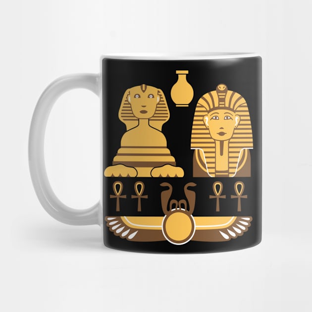 Egypt Sphinx Pharaoh pyramids Anubis hieroglyphs by SpruchBastler